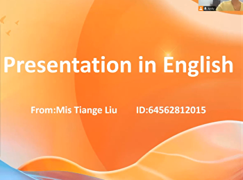 Miss Liu Tiange 64562812015
ร่วมทำกิจกรรมในชั้นเรียนของรายวิชา
MPH5101 ภาษาอังกฤษสำหรับวิชาชีพสาธารณสุข
สอนโดย ผศ.ดร.สุวรีย์ ยอดฉิม